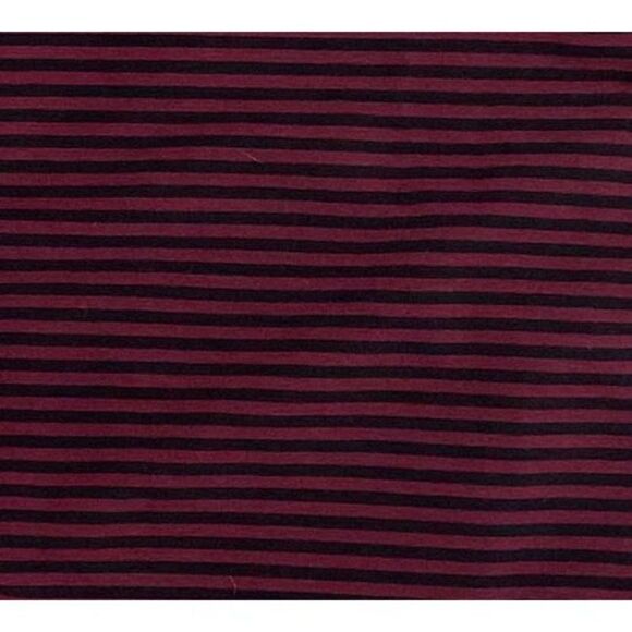 Isabel Maternity Midi Dress Women's Small Red Black Stretchy Striped Shirred NEW - Picture 4 of 9